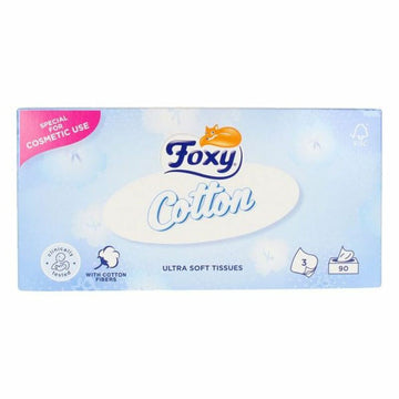 Fazzoletti di Carta Facial Cotton Foxy (90 Unità)