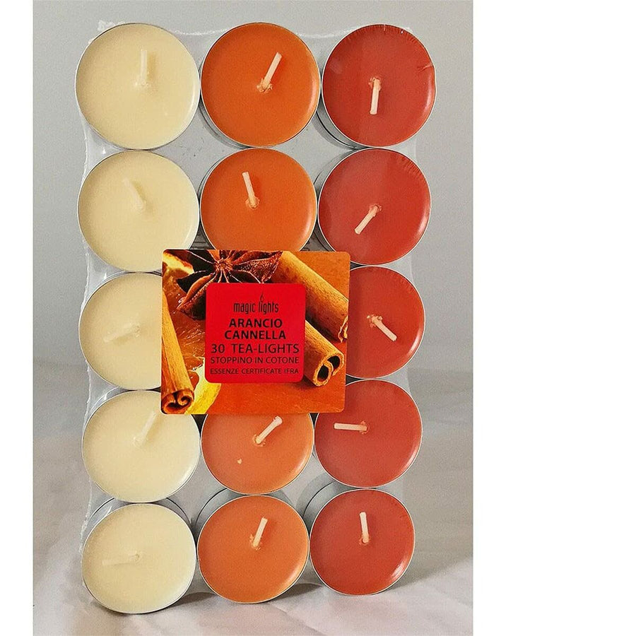 Bougies parfumées Magic Lights Orange Canelle (30 Unités)
