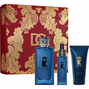Set de Parfum Homme Dolce & Gabbana EDP King 3 Pièces