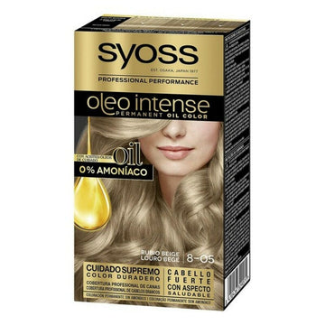 Teinture permanente   Syoss Olio Intense Sans ammoniaque Nº 8,05 Blond Beige
