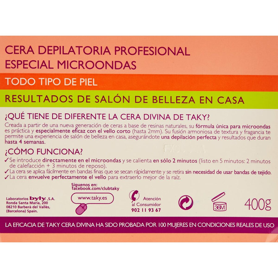 „Sensaciones Taky“ kūno depiliacijos vaškas (400 g)