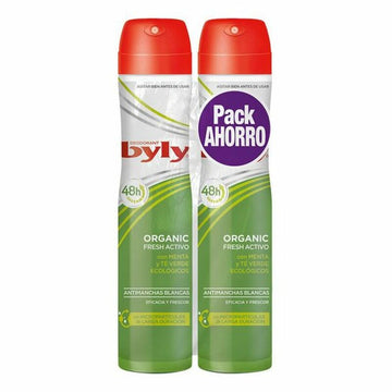 Deodorante Spray Organic Extra Fresh Byly 8411104041172 (2 uds) (200 ml)