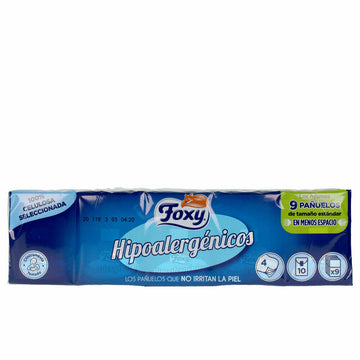 Mouchoirs en Papier Foxy 857-0161 Hypoallergénique (9 Unités) (10 x 9 uds)