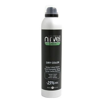 Spray Copri Capelli Brizzolati Green Dry Color Nirvel Green Dry Nero (300 ml)