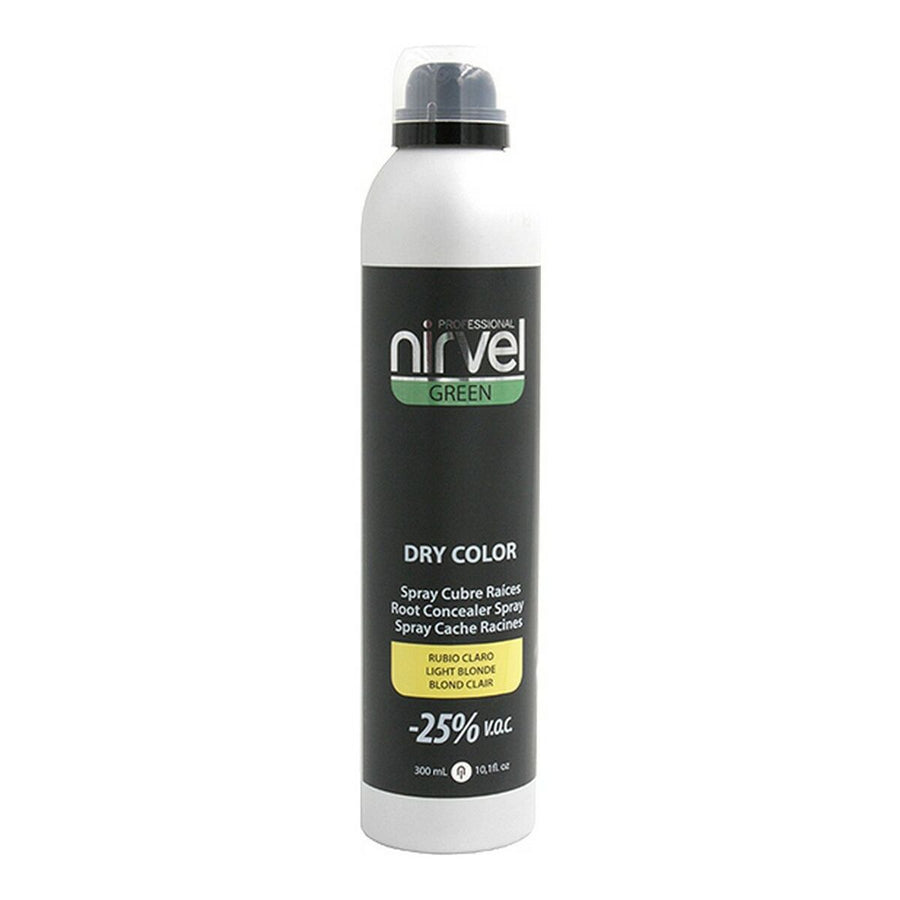 Spray Correcteur de Racines et Cheveux Blancs Green Dry Color Nirvel NG6640 Blond clair (300 ml)
