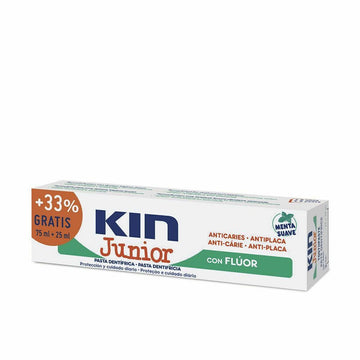 Dentifrice Kin Kin Junior Menthe Anti-caries 25 ml (100 ml)