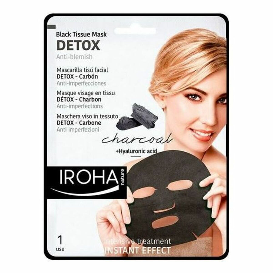 Schiuma Detergente Detox Charcoal Black Iroha IROHA73 (1 Unità)