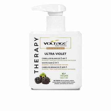 Shampooing pour Cheveux blonds ou gris Voltage Therapy Ultra Violet 2 en 1 500 ml