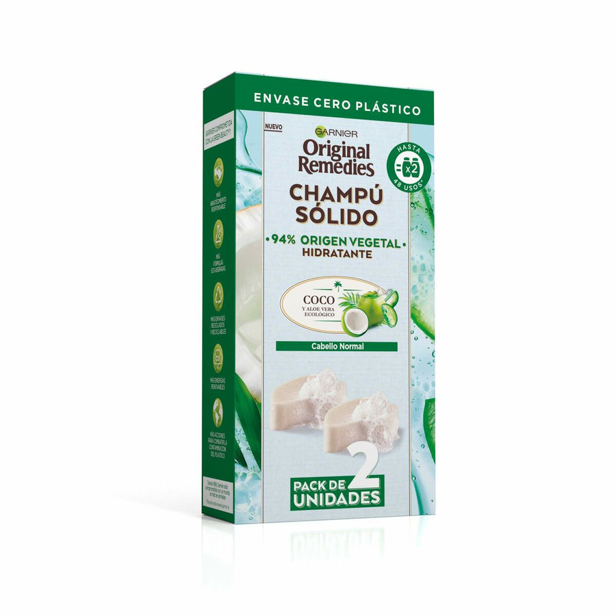 Champoing Solide Garnier Original Remedies X Hydratant Coco 2 Unités 60 g