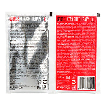 Trattamento Lisciante per Capelli Saga Pro Kera-Gin Therapy (15 ml)