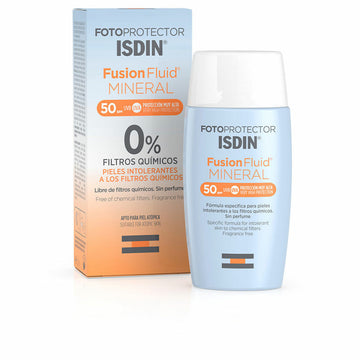 Protezione Solare Viso Isdin Fotoprotector Fusion Fluid Mineral SPF 50+ 50 ml