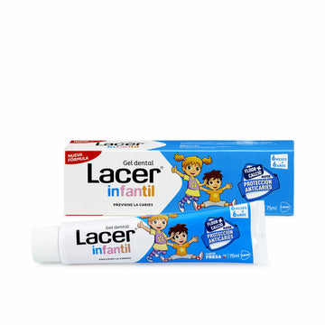 Dentifricio Lacer Per bambini Fragola (75 ml)