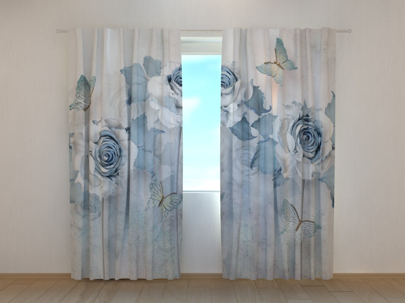 Tende Farfalle e Rose Astratte