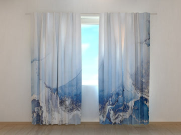 Tende Incredibile Marmo Blu con Argento