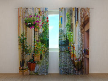 Tende Vicolo con Fiori