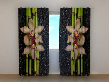 Tende Bambù, Orchidee e Gocce