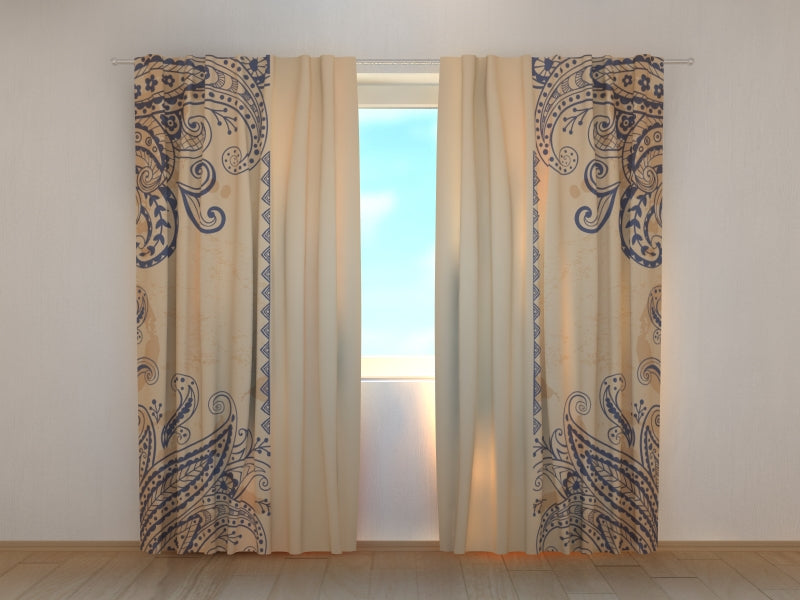 Tende Bellissimi Ornamenti Blu