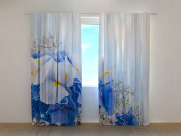 Tende Bouquet Blu e Bianco