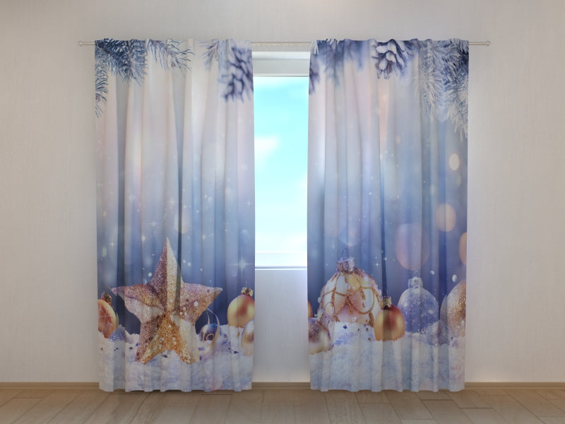 Tende Natale Stella d'Oro e Neve