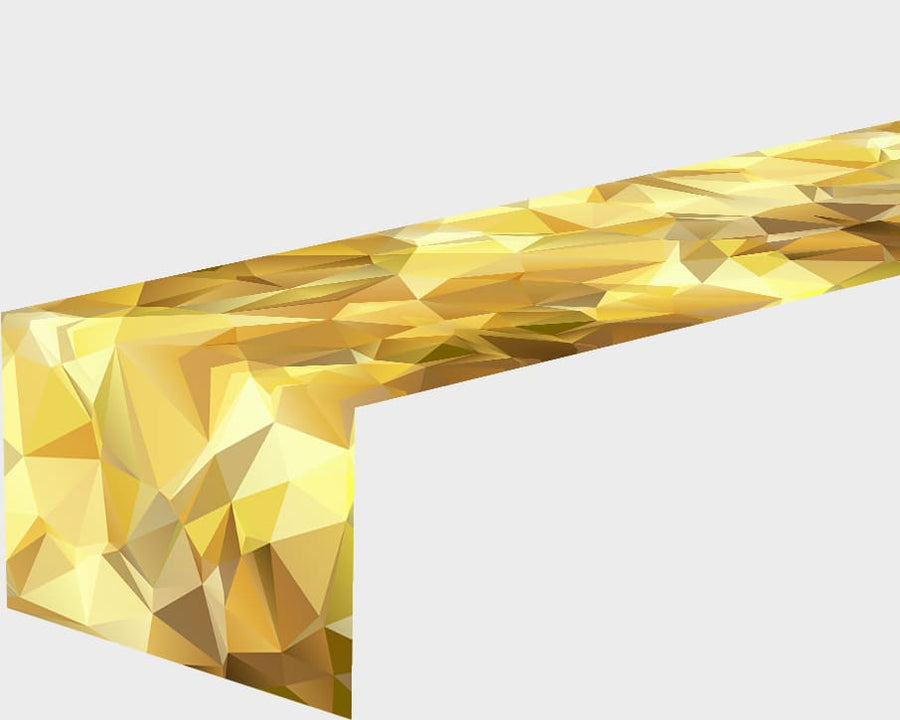 Tappeto Runner da Tavola Astrazione d'Oro