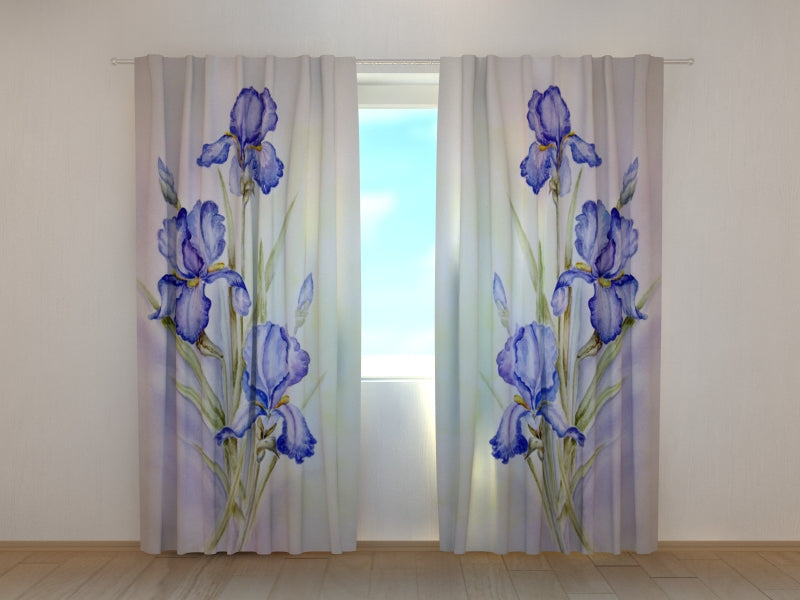 Tende Delicate Iris Blu