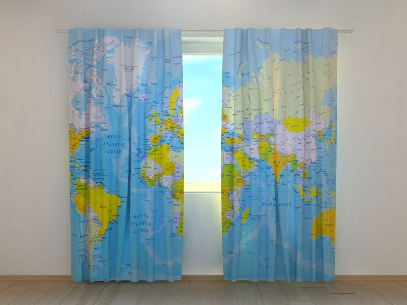 Tende Mappa Dettagliata del Mondo