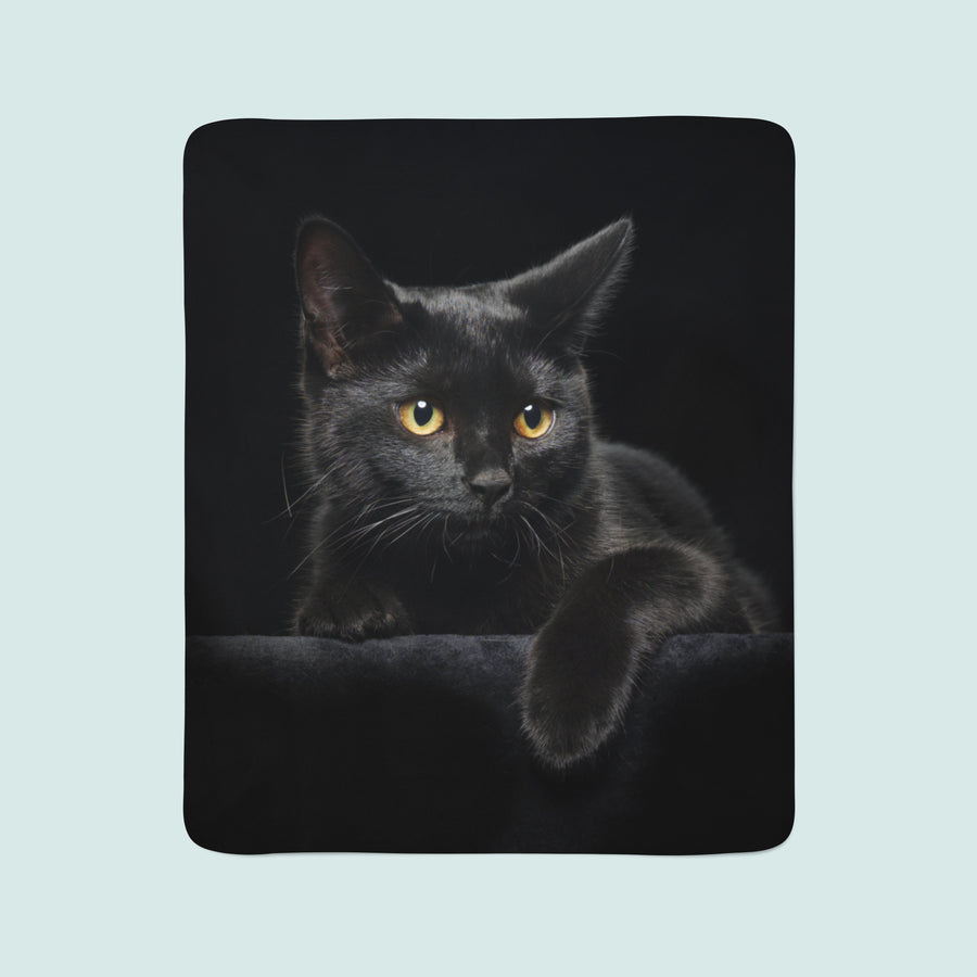 Coperta in Flanella Gatto Nero