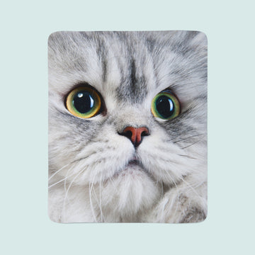Coperta in Flanella Gatto Grigio