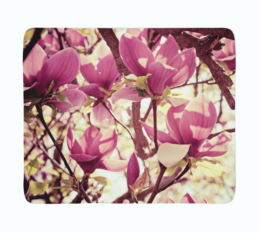 Coperta in Flanella Magnolie Rosa