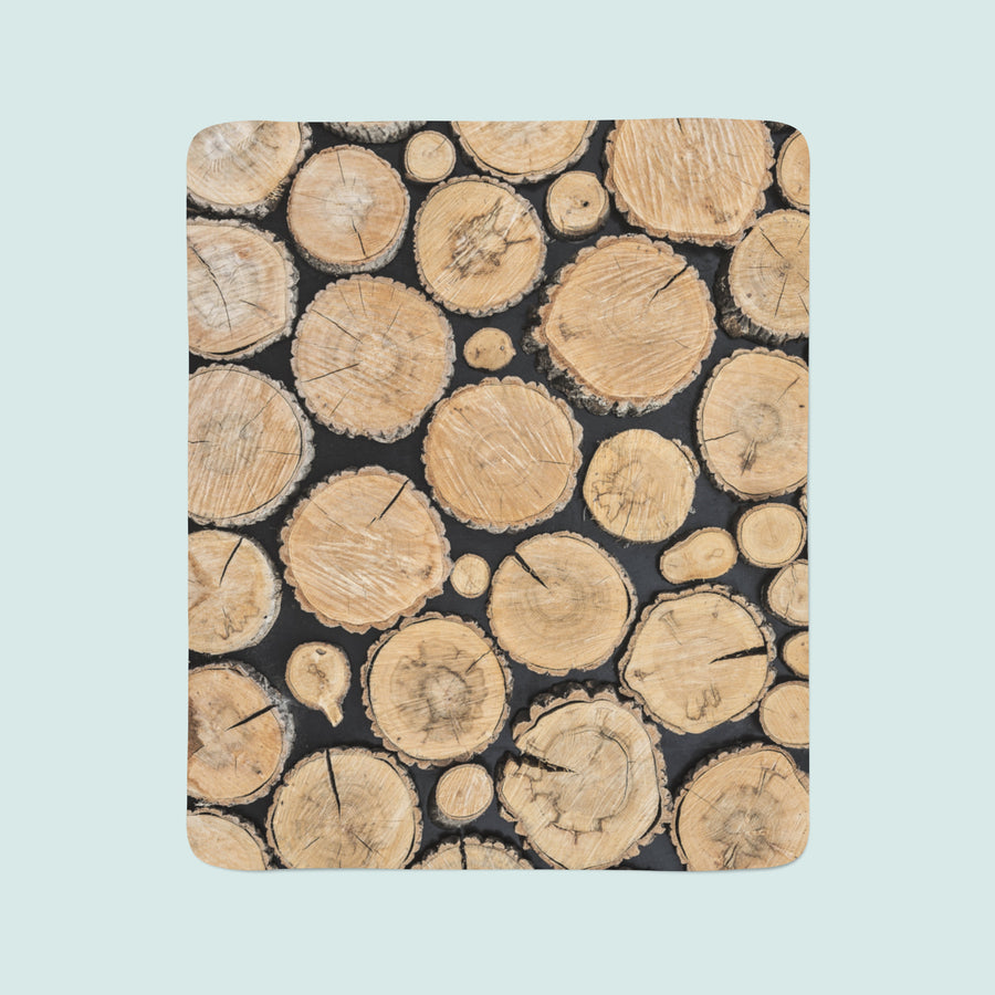 Coperta in Flanella Tronchi d'Albero