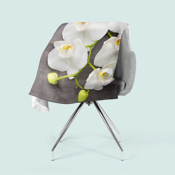 Coperta in Flanella Grigio e Bianco