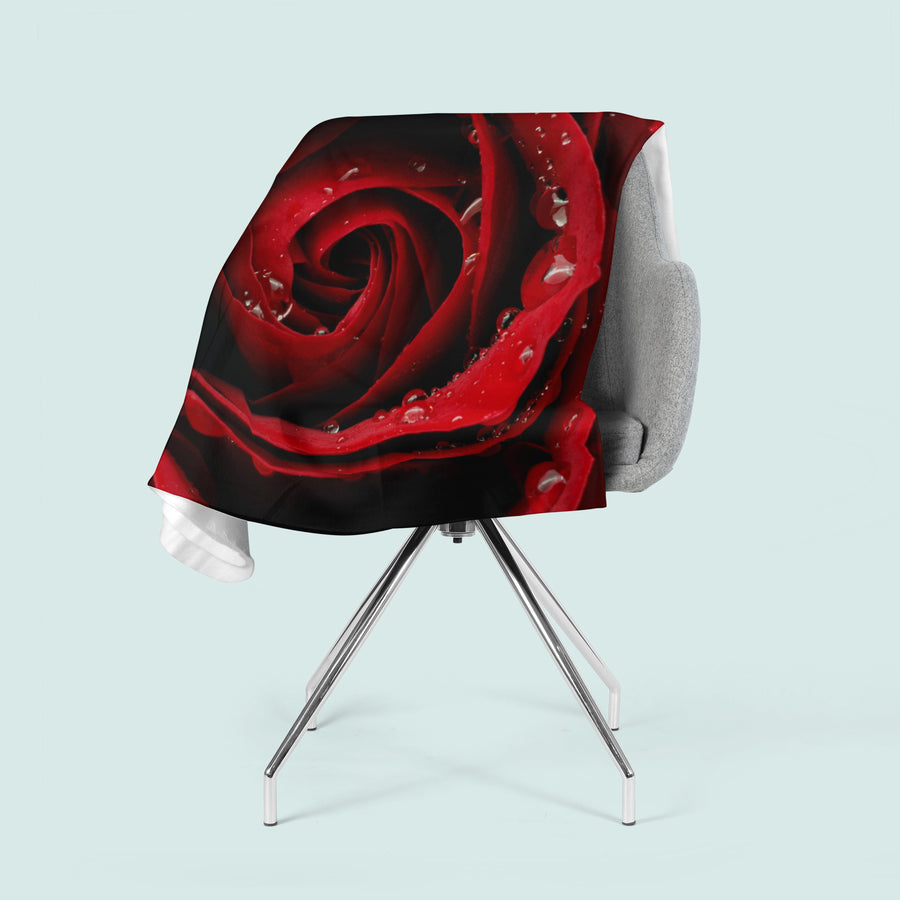 Coperta in Flanella Rosa Rossa