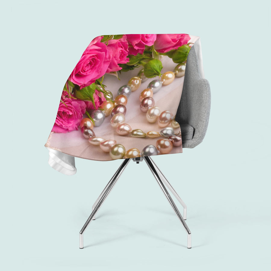 Coperta in Flanella Rose e Perle