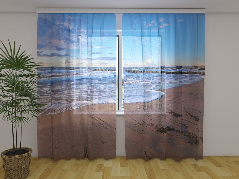 Tende Mattinata sulla Spiaggia