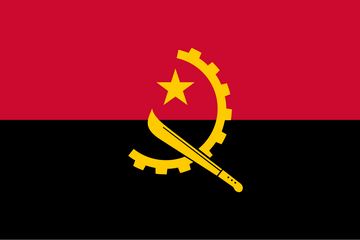 Tovagliette in tessuto cm.45x 30 con la bandiera dell' Angola