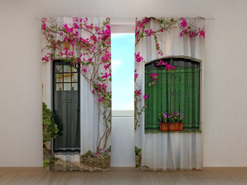 Tende Fiori sulla Finestra