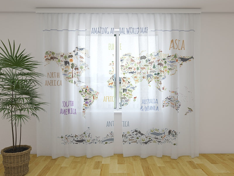 Tende Mappa Meravigliosa con Bambini e Animali