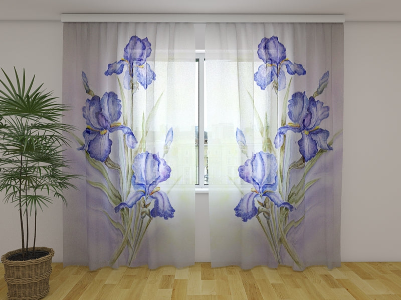 Tende Delicate Iris Blu