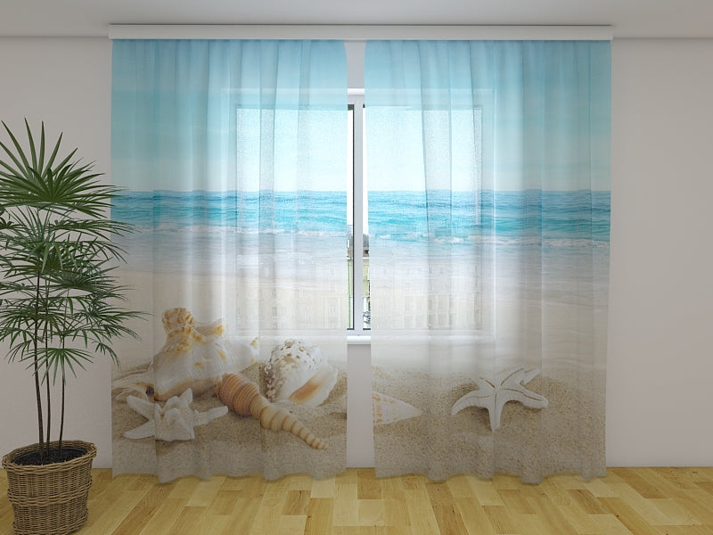 Tende Conchiglie sulla Bellissima Spiaggia