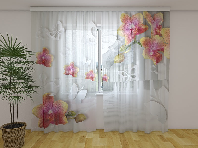 Tende Tunnel con Orchidee e Farfalle