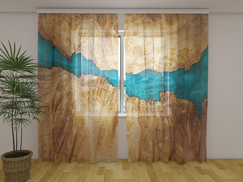 Tende Legno con Incredibile Venatura Blu