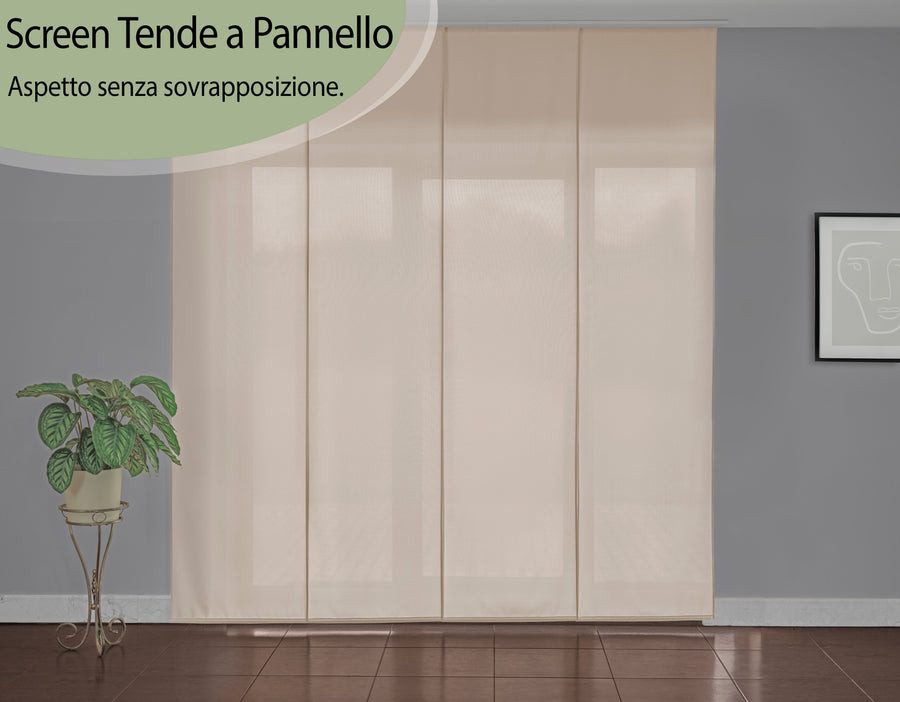 Tenda a Pannello Colore Beige Chiaro Screen