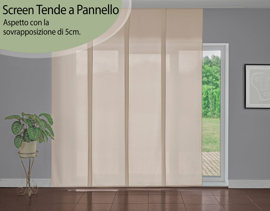 Tenda a Pannello Colore Beige Chiaro Screen