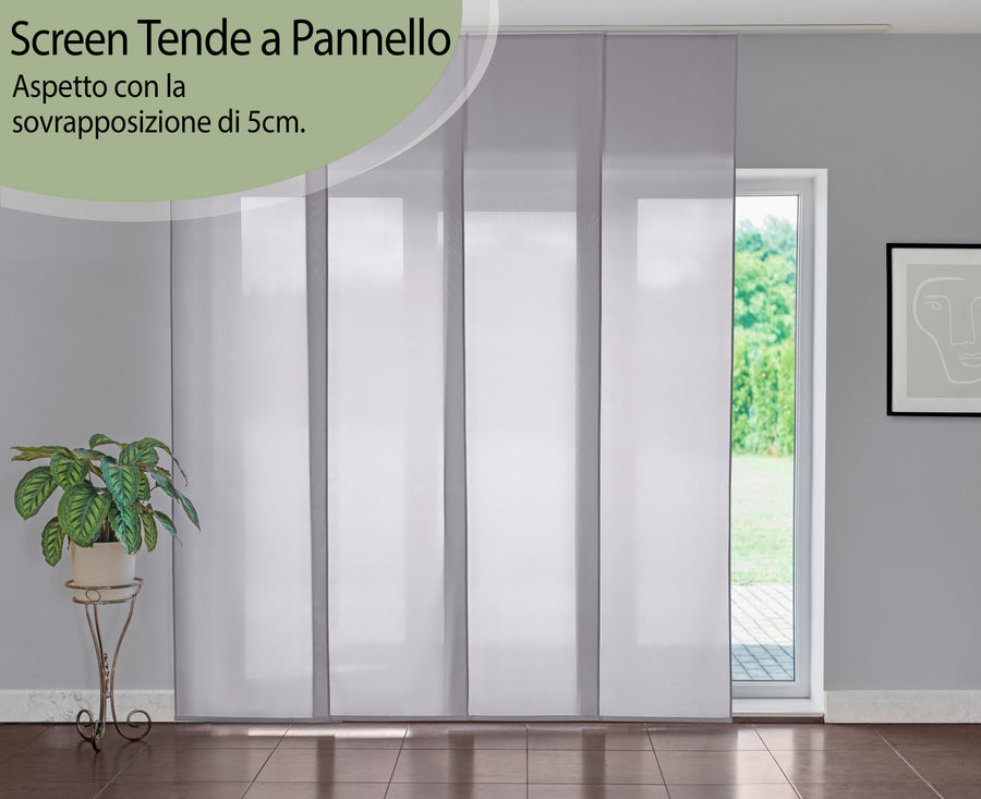 Tenda a Pannello Colore Grigio Chiaro Screen