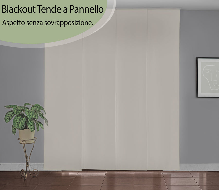 Tenda a Pannello Bianca Blackout