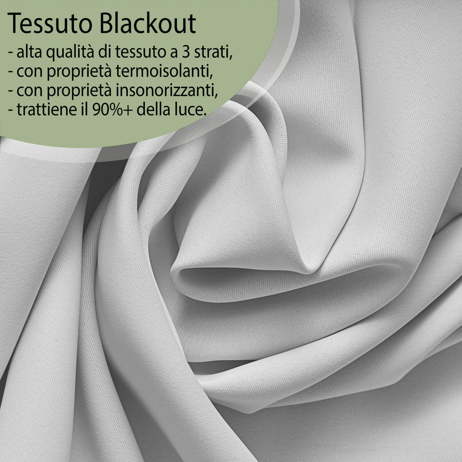Tenda a Pannello Bianca Blackout