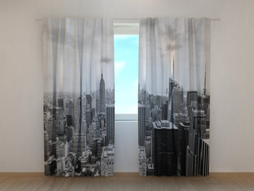 Tende Veduta Aerea di Manhattan in Bianco e Nero