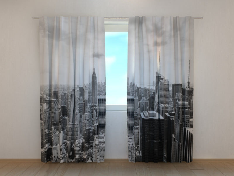Tende Veduta Aerea di Manhattan in Bianco e Nero