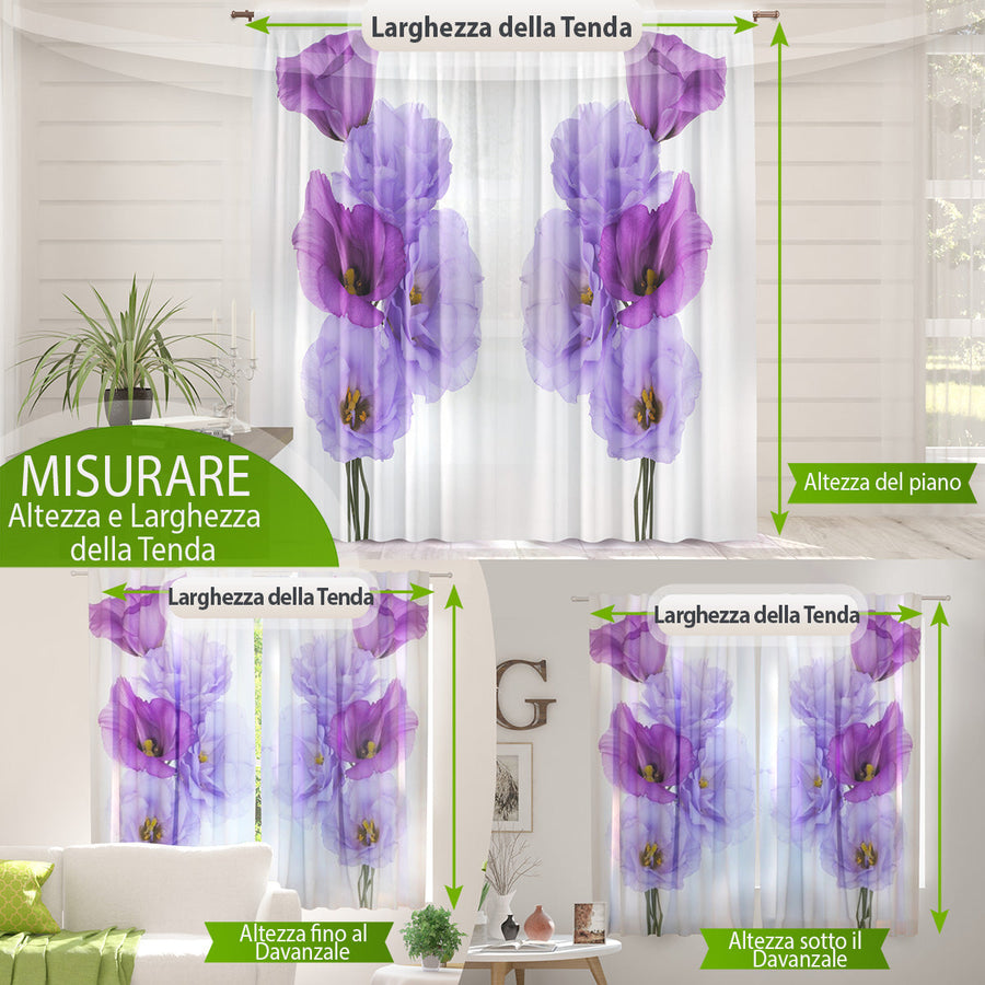 Tende Bambù e Orchidea Bianca