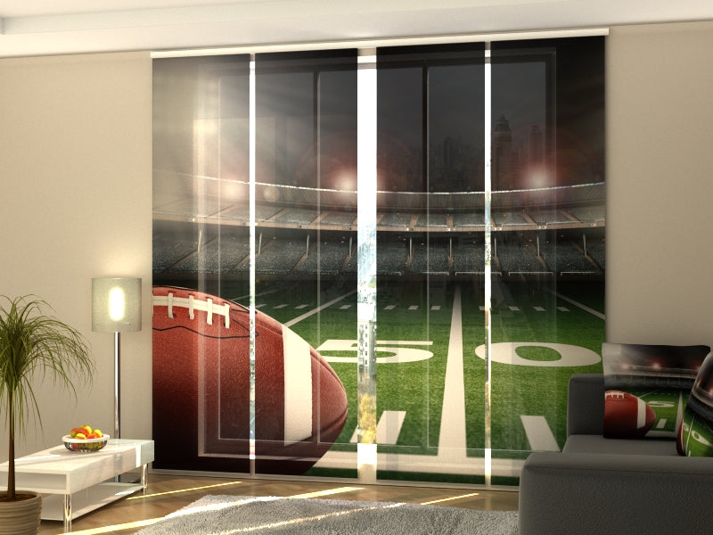Set di 4 Tende a Pannello Football Americano